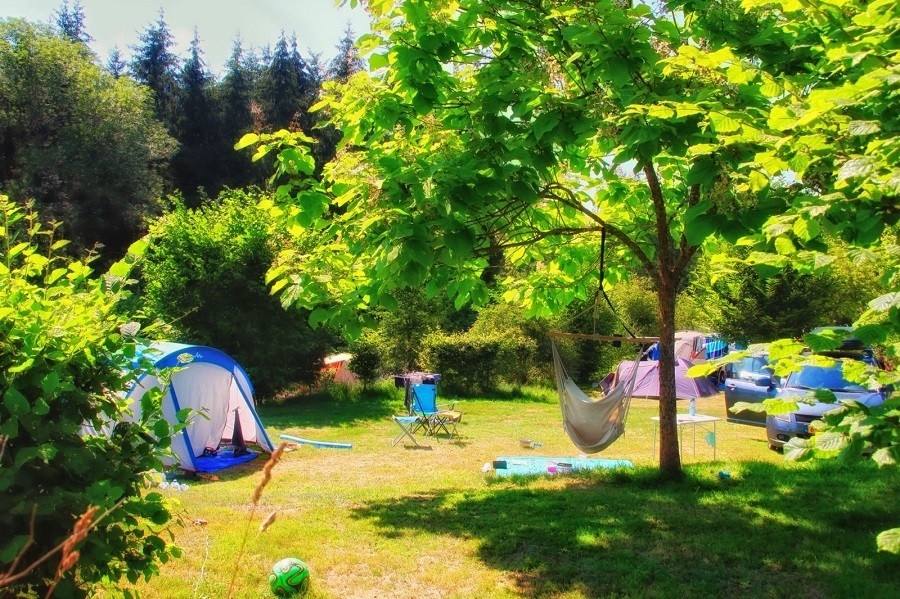 Domaine La Chabanne in de Allier, Frankrijk groene camping