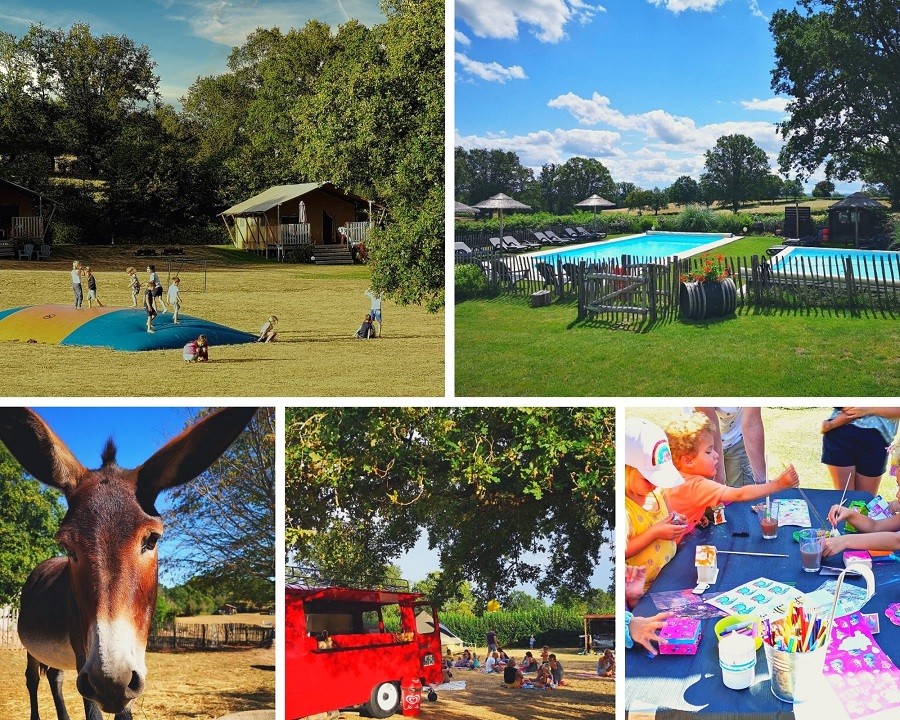 Domaine La Mathoniere in de Allier, Frankrijk collage