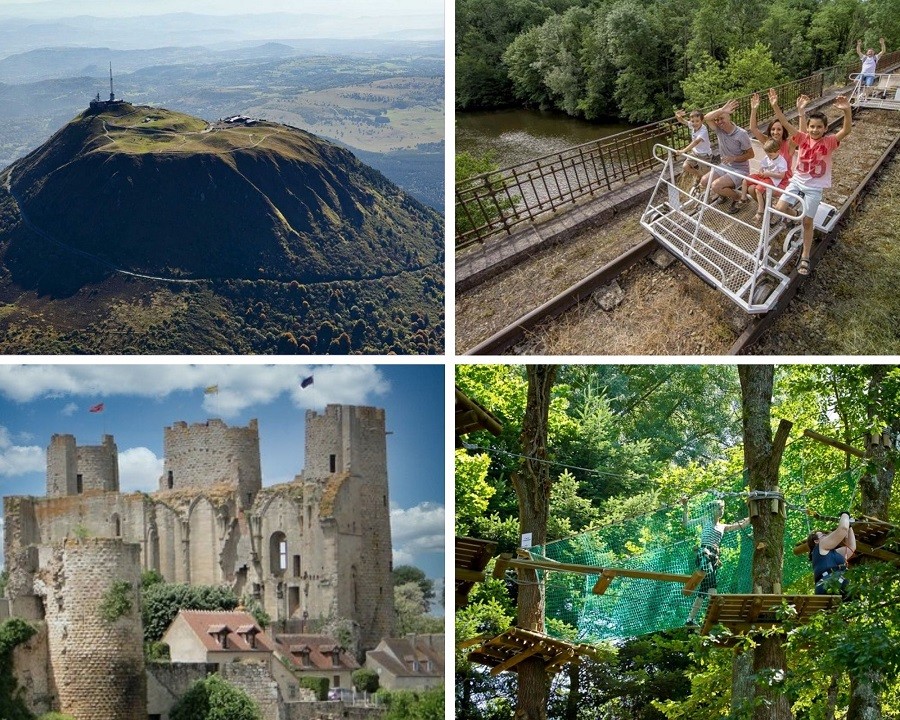 Domaine La Mathoniere in de Allier, Frankrijk omgeving collage