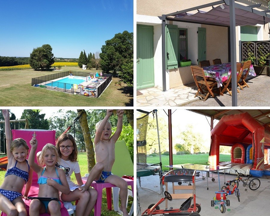 Domaine Las Brugues in  Zuid-Frankrijk collage