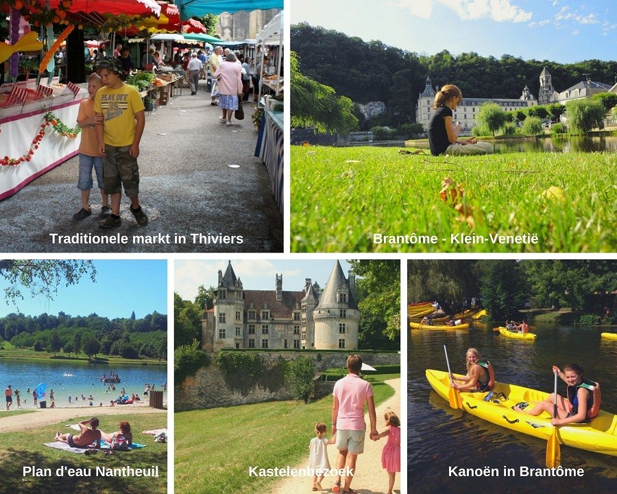 Domaine Le Bost in de Dordogne, Frankrijk omgeving collage