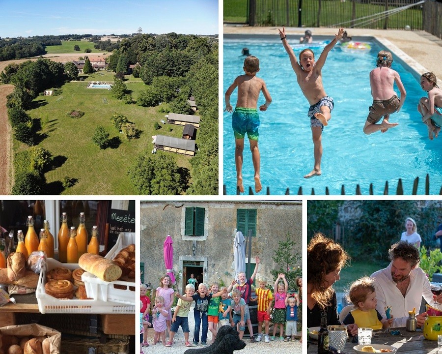 Domaine Le Bost in Thiviers, Frankrijk collage