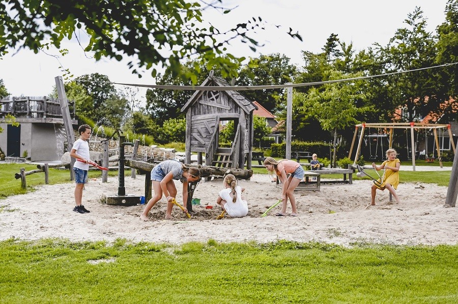 Erve Kleilutte in Twente, Nederland zandbak 20