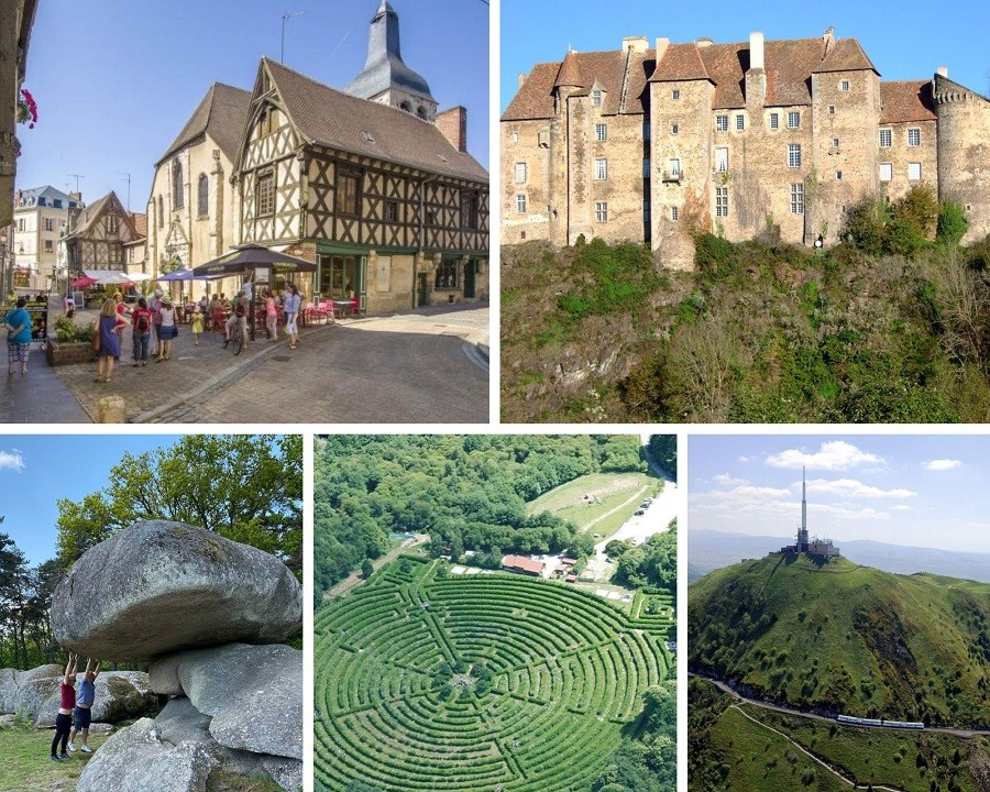 Gites Le Grand Tornage in de Creuse, Frankrijk collage