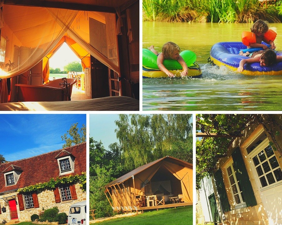 Kimaro Farmhouse in de Bourgogne, Frankrijk collage