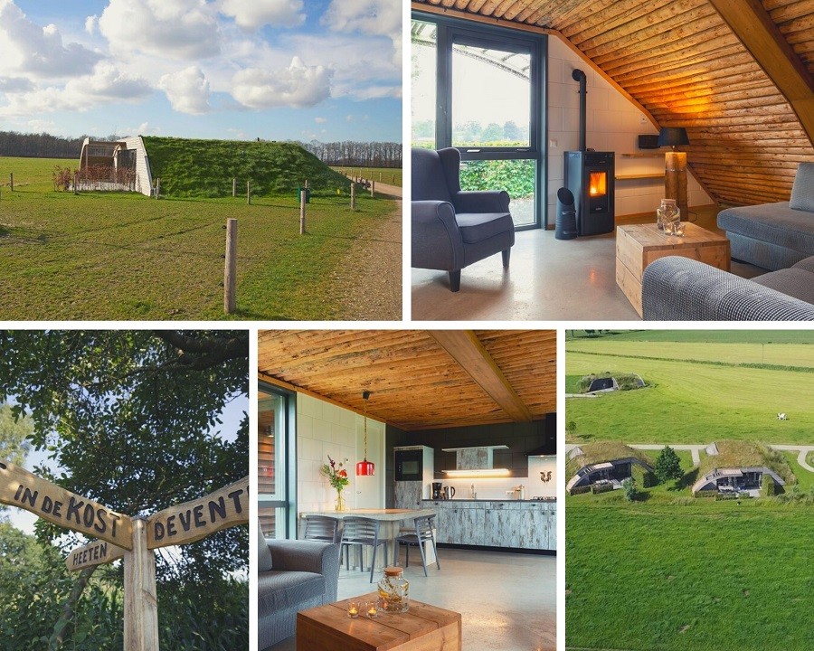 Koe in de Kost, Overijssel Nederland collage