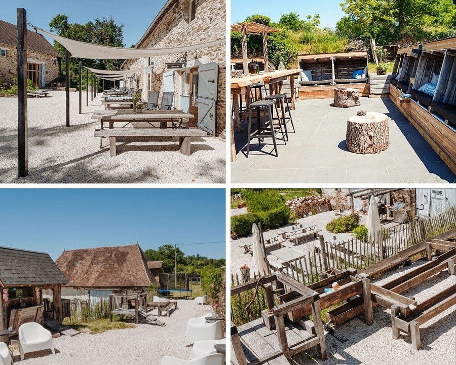 La-Bastide in Coussac-Bonneval, Frankrijk collage