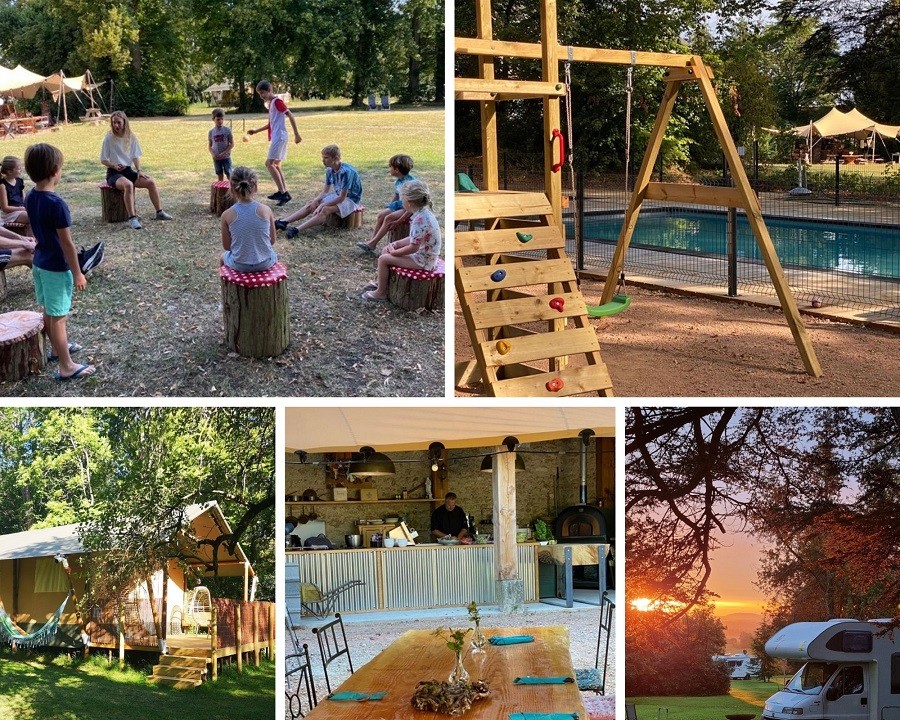 La Belle St-Fli in de Auvergne, Frankrijk collage (1)