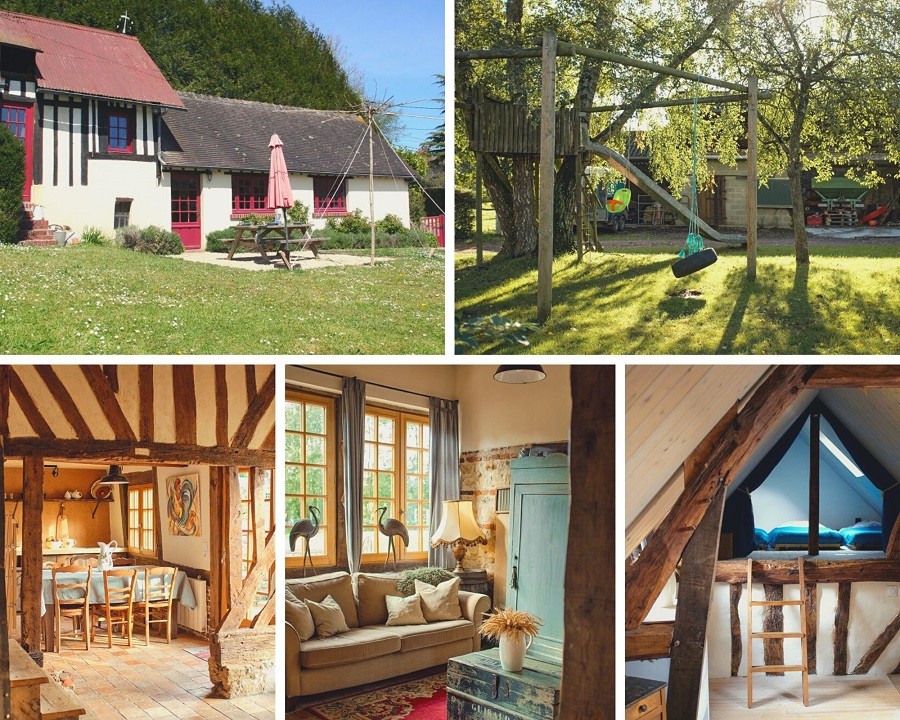 Le Lieu Thomain in Normandie, Frankrijk collage