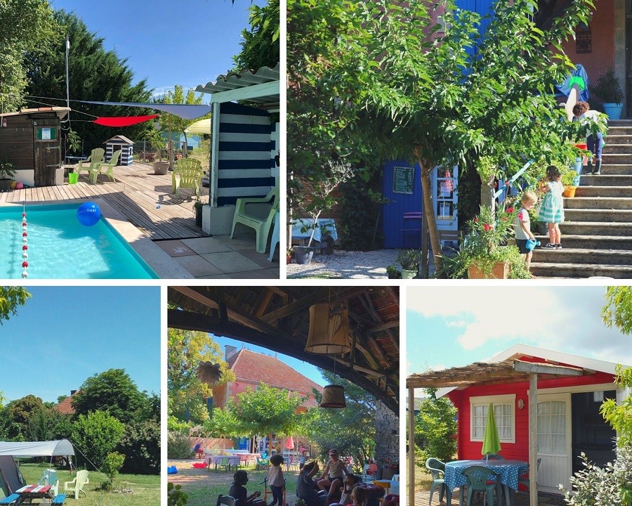 Les Escaliers de la Combe in Porte-du-Quercy, Frankrijk collage