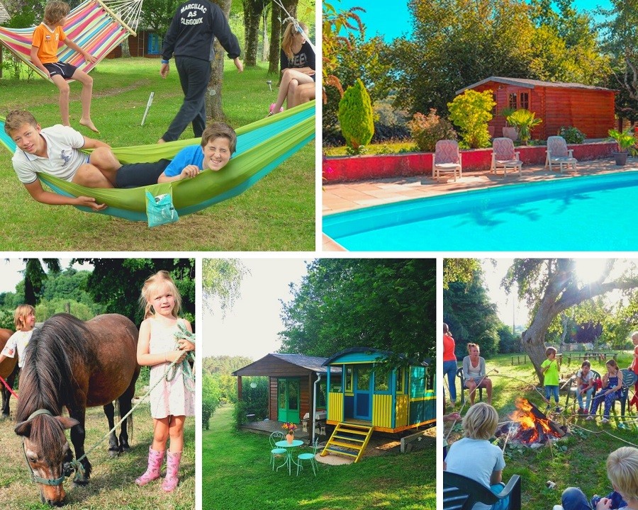 Les Renardieres in de Correze, Frankrijk collage 2