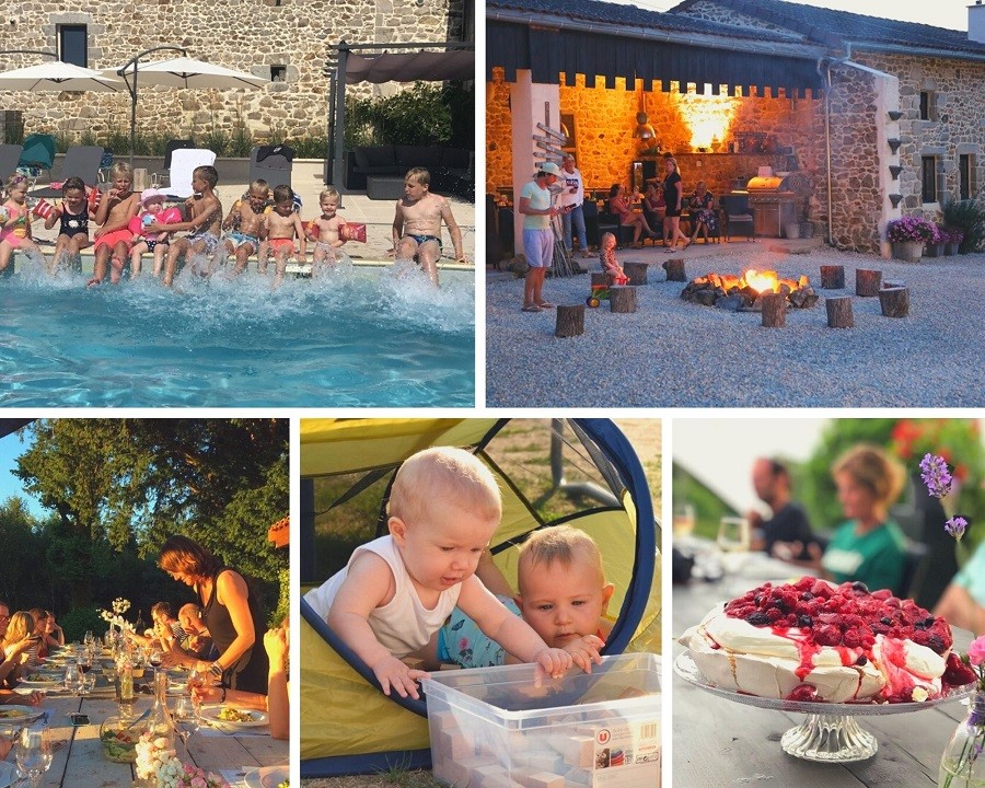 Mazieras in de Dordogne, Frankrijk collage