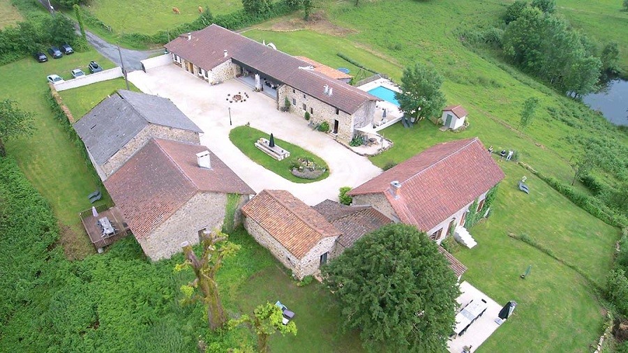 Mazieras in de Dordogne, Frankrijk domein overzicht