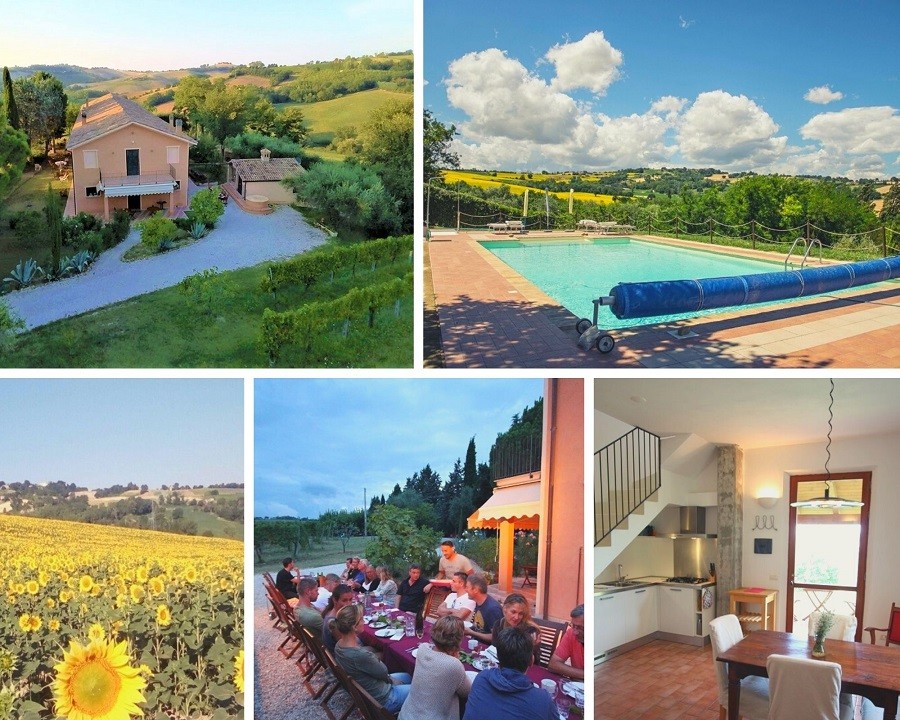 Montesoffio in Le Marche, Italie collage