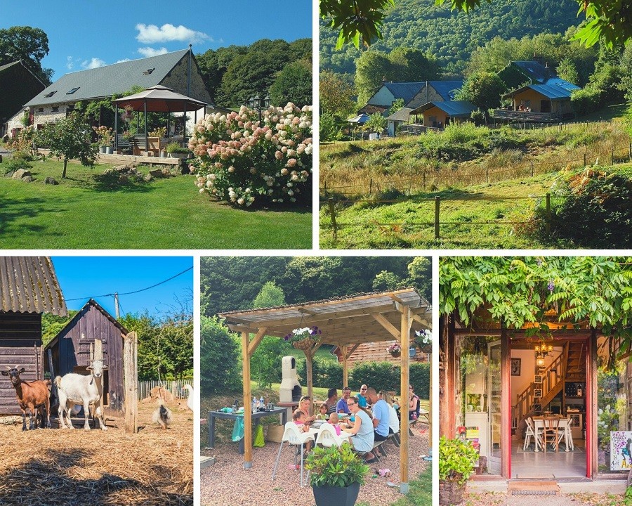 Morvan Rustique in de Bourgogne, Frankrijk collage