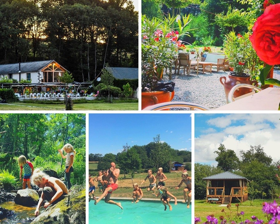 Moulin des Jarasses in Le Compas, Frankrijk collage 2