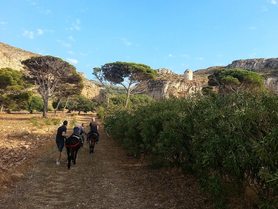 op-Sicilie-Italie ezeltocht