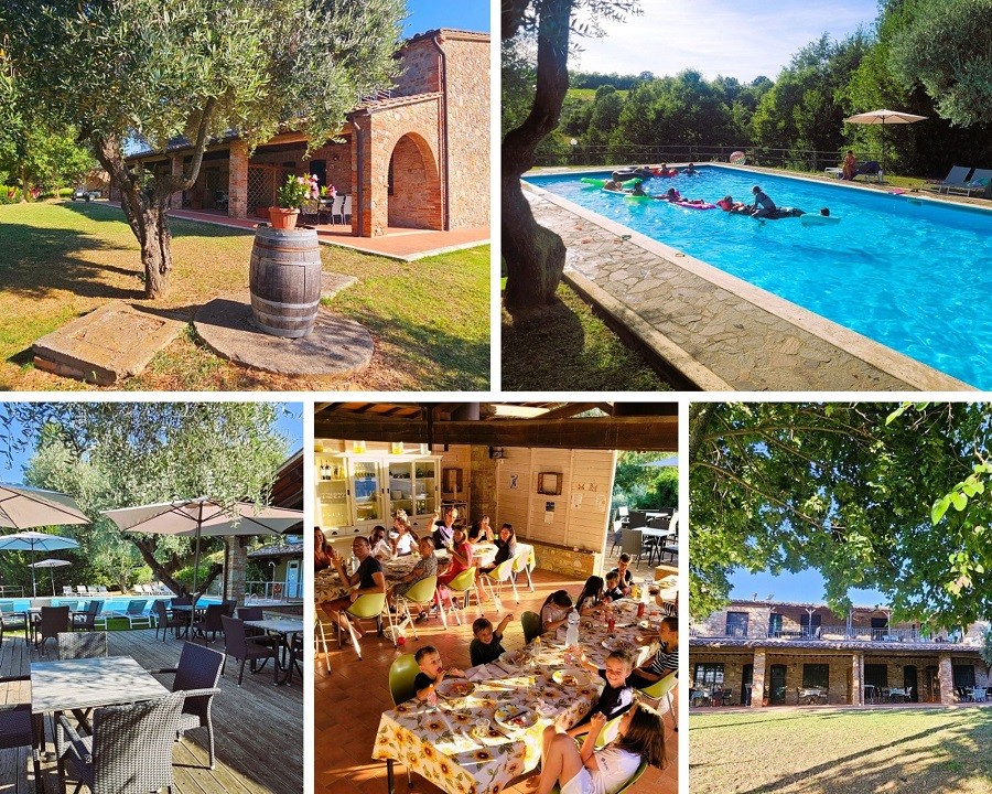 Pian della Bandina in Umbrie, Italie collage dec 2023