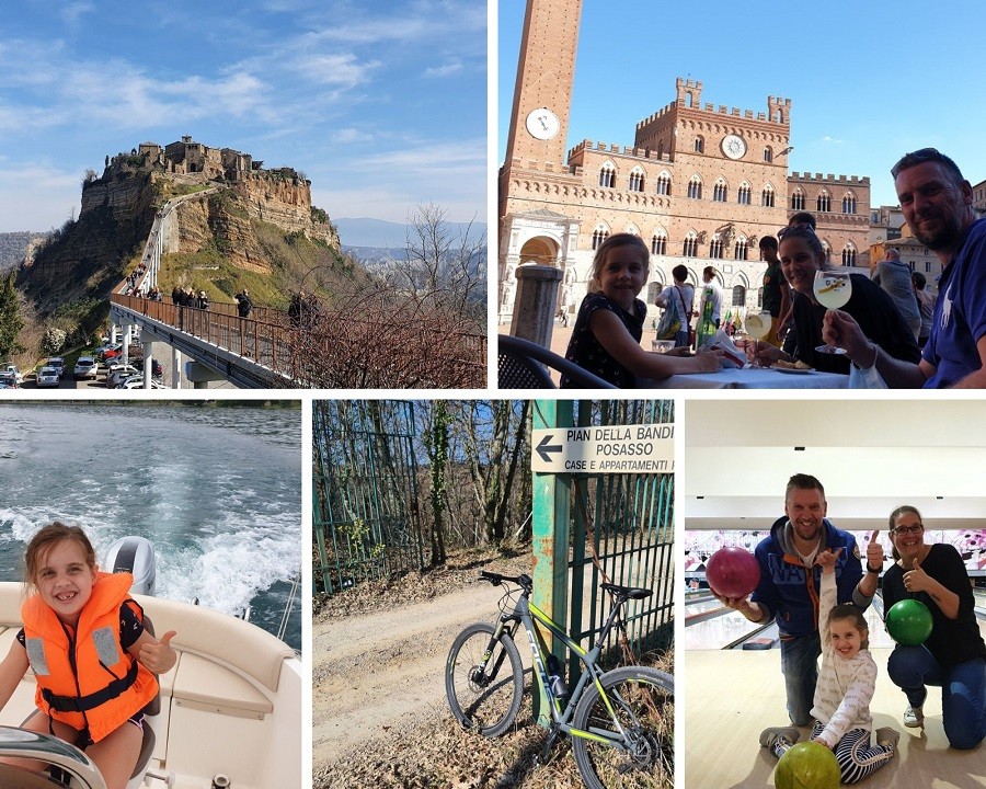 Pian della Bandina in Umbrie, Italie collage omgeving dec 2023