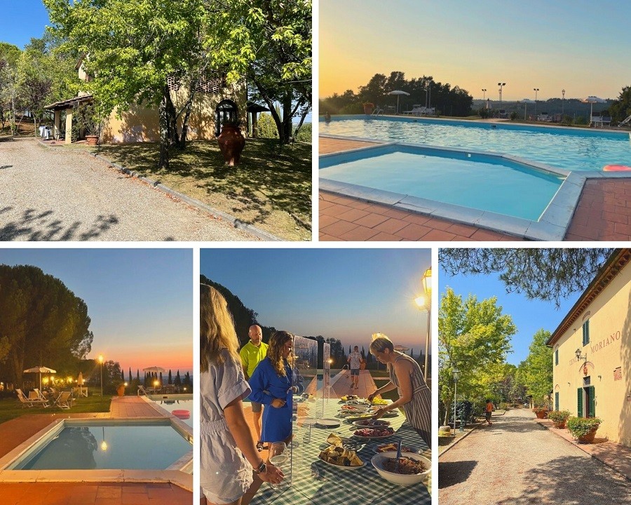 Roadtrip Toscane, Italie Poggio Montespertoli collage