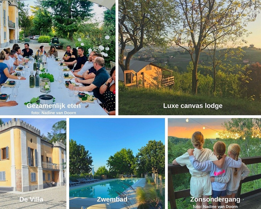 Tenuta Il Castelletto in Nizza Monferrato, Italie collage