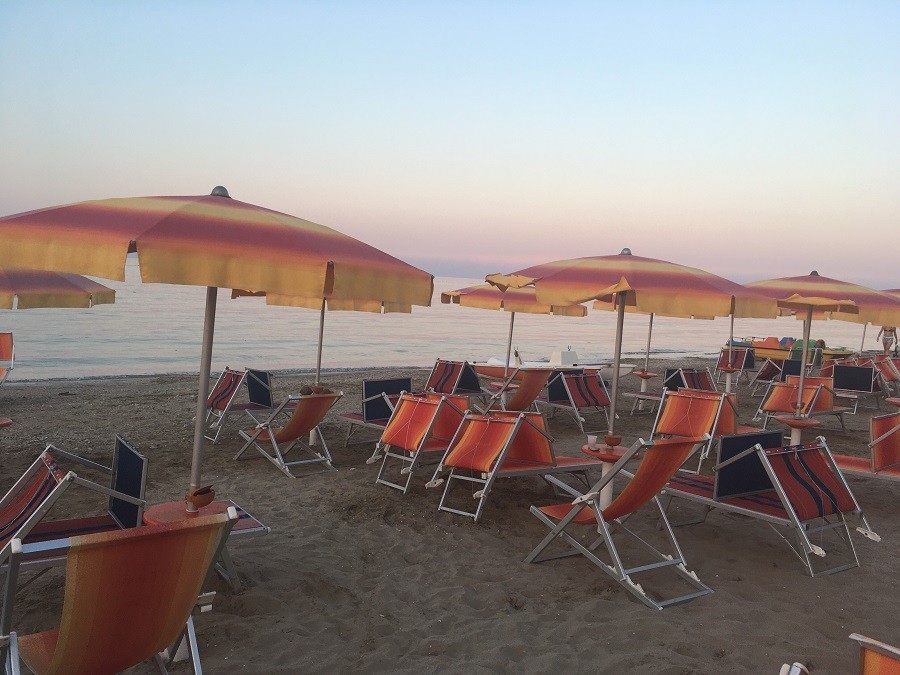 Vakantie in Le Marche, Italie strand Marotta