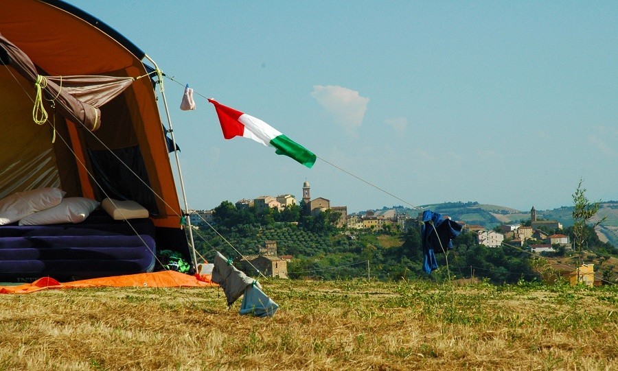 Villa Bussola in Le Marche, Italie kamperen met uitzicht 3
