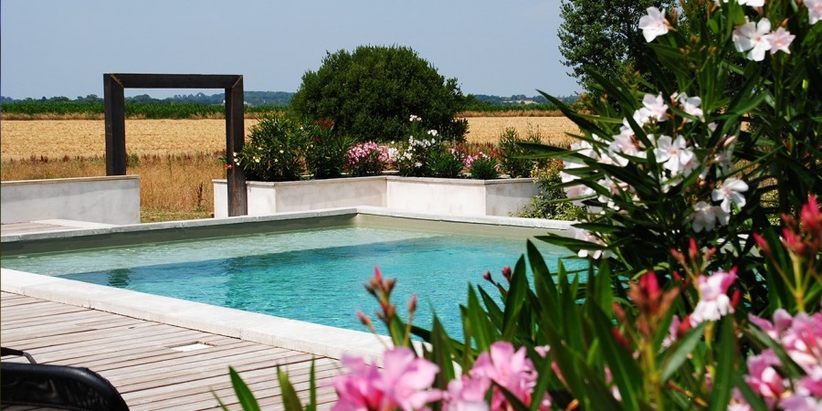 Villa Lafage in de Dordogne, Frankrijk Countryhouse zwembad met uitzicht